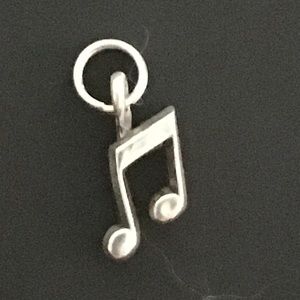 Sterling Musical Notes Charm
